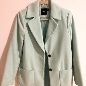 ASOS Short Coat in mint with pockets - US 4, fits sizes S-M